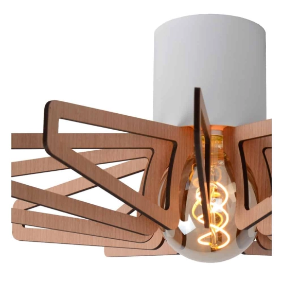 Plafon ZIDANE Ø 45 cm 1xE27 biały 77184/45/31 Lucide - zdjęcie dodatkowe 4